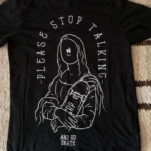 Stop talking and go skate CROPP modern tshirt